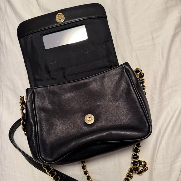 Nine West Black Crossbody Bag with Gold Chain - Picture 2 of 4